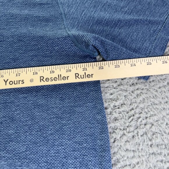 Lululemon Metal Vent Tech Shirt Mens XL Heather Blue Short Sleeve Athletic Gym - Picture 6 of 9